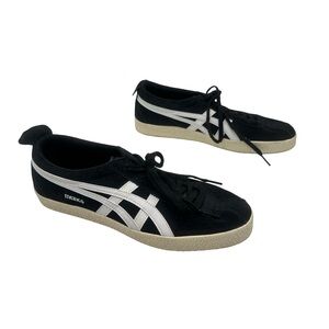 NEW - Onitsuka Tiger by Asics Black and White Sneakers UNISEX - SIZE 7/8.5